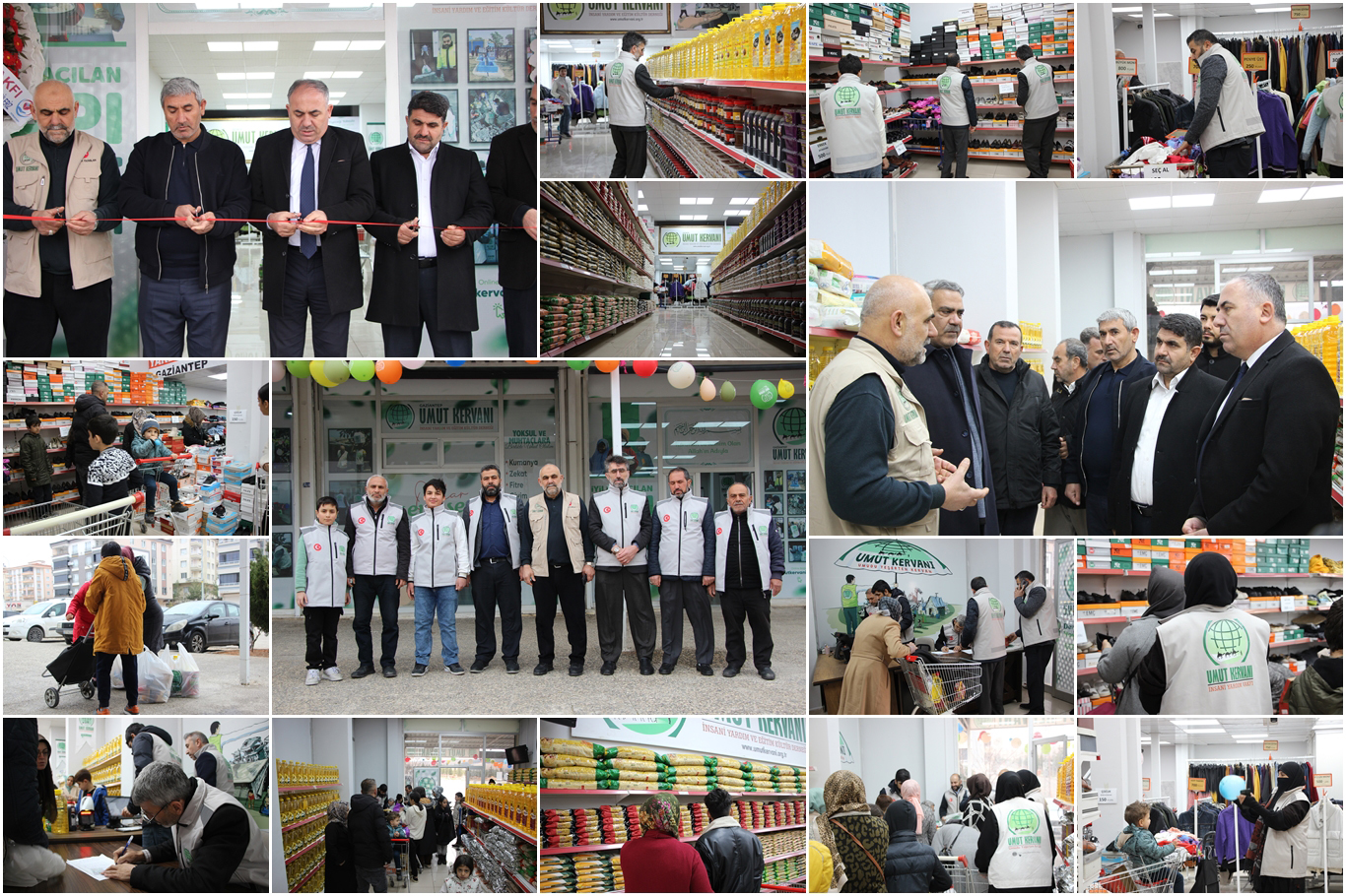 Gaziantep Umut Kervanı sosyal marketi dualarla hizmete açıldı