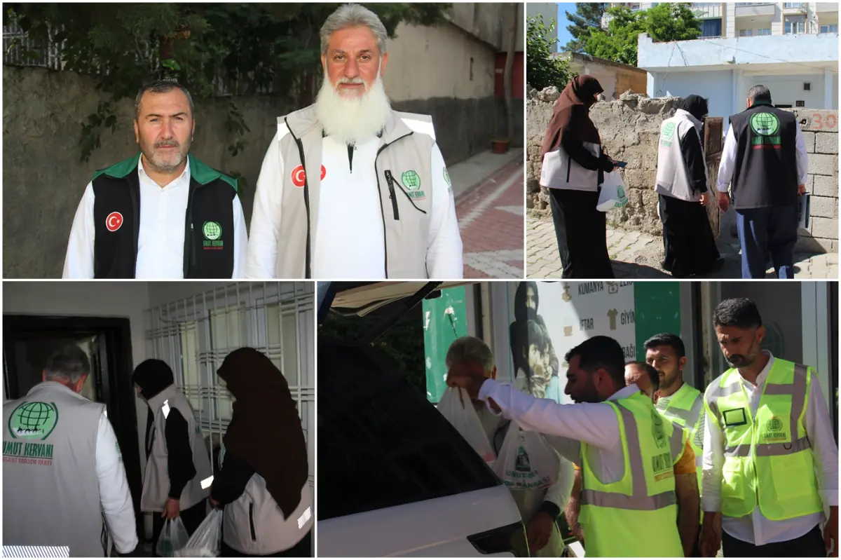 Umut Kervanı Batman'da binlerce aileye kurban eti ulaştırdı galeri görseli 2