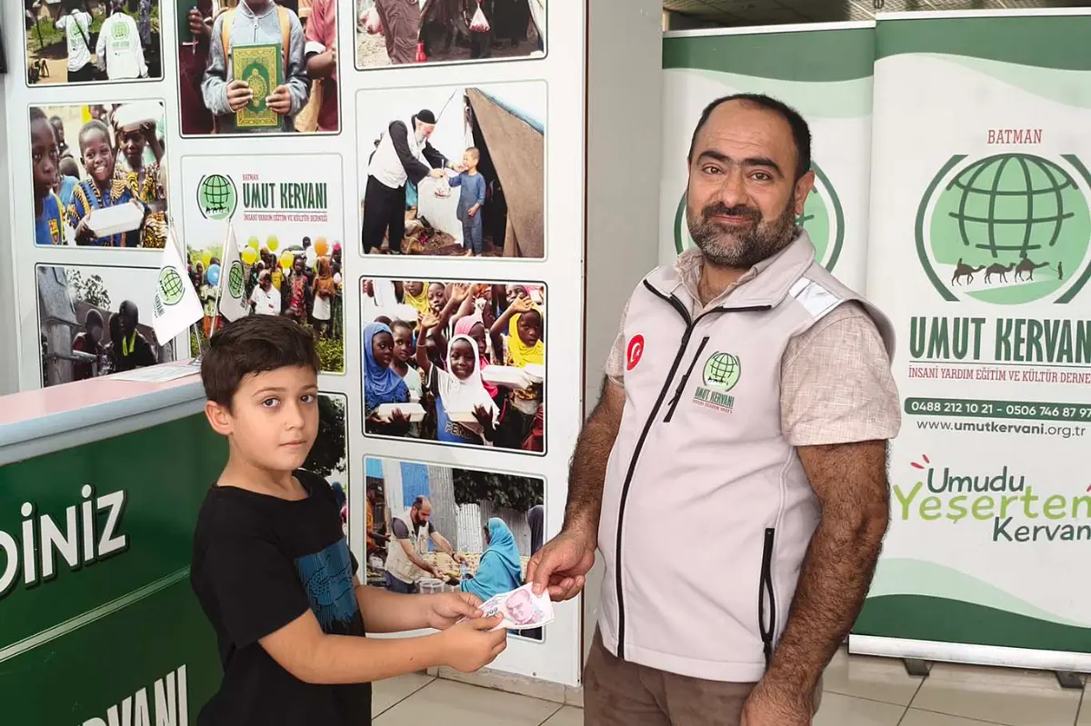 Batmanlı Hasan Ali'den anlamlı Gazze bağışı
