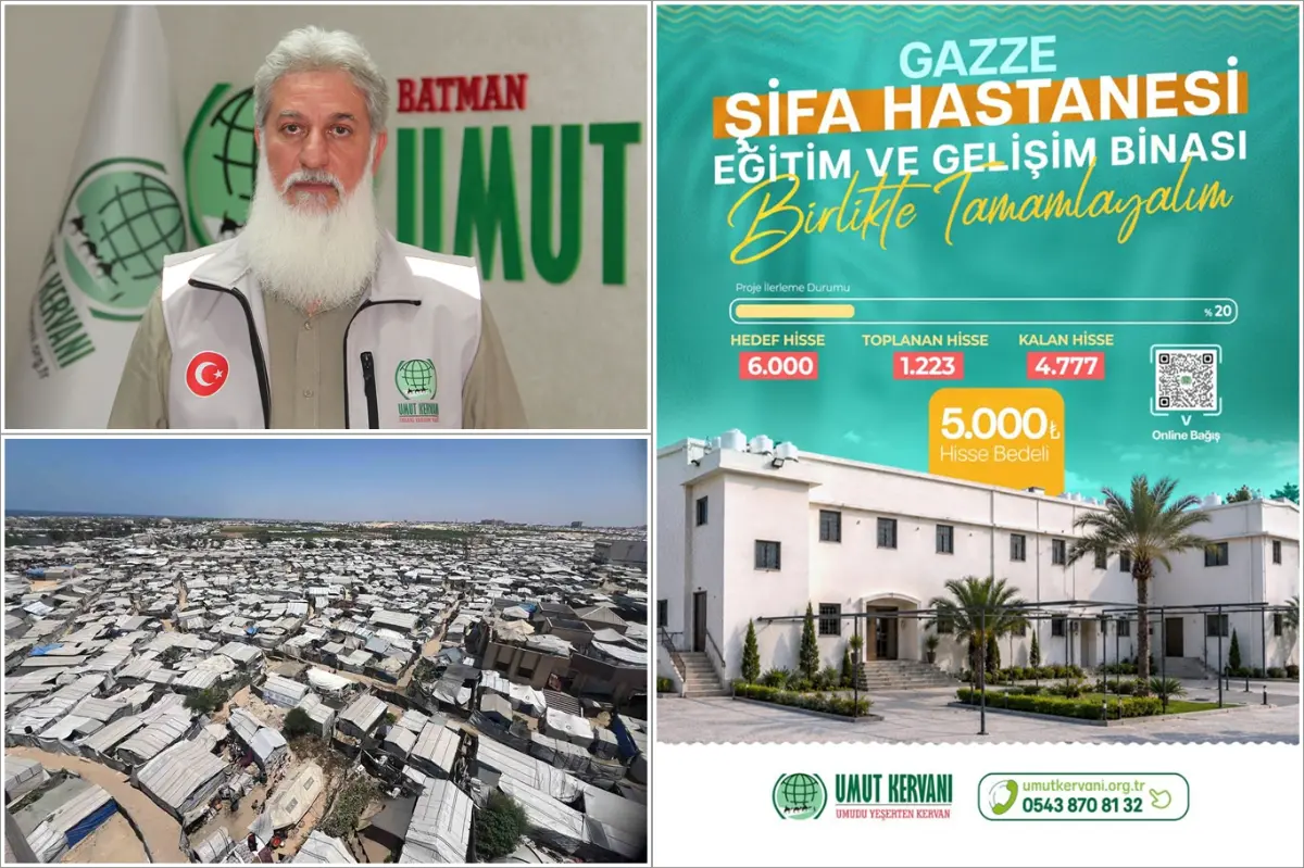 Umut Kervanı'ndan Gazze'deki Şifa Hastanesi için destek çağrısı galeri görseli 1