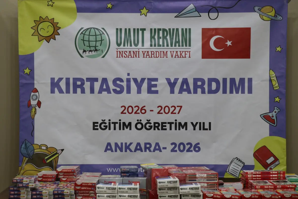 Ankara Umut Kervanından onlarca öğrenciye kırtasiye desteği galeri görseli 3