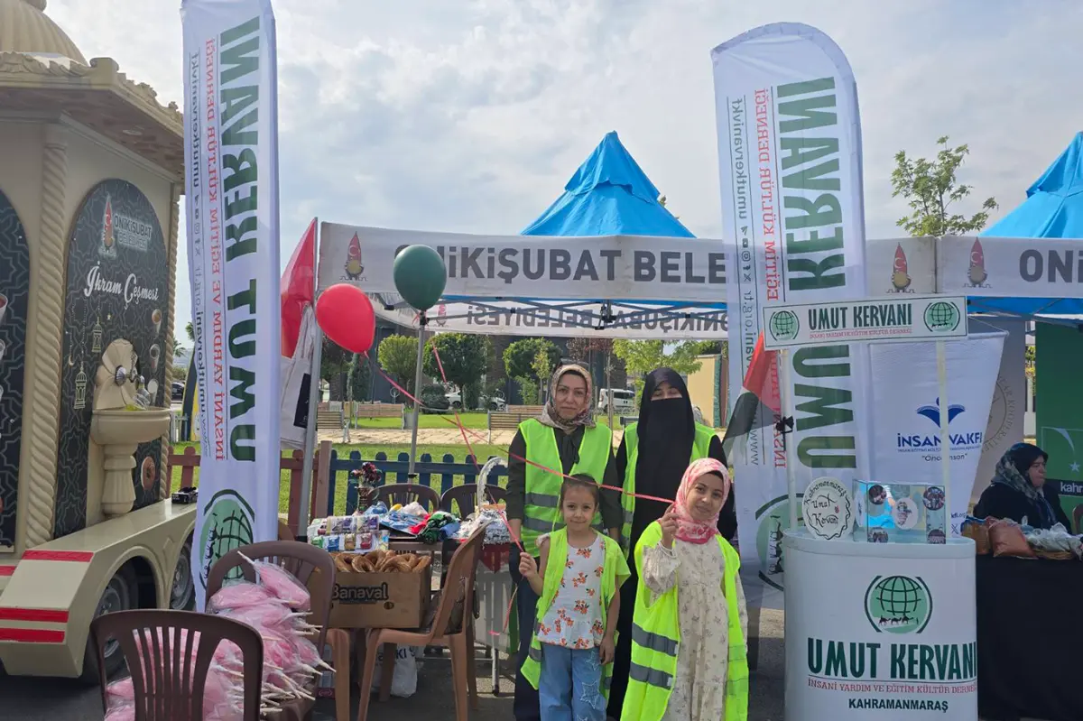 Kahramanmaraş Umut Kervanı Filistinli çocuklar için uçurtma uçurdu galeri görseli 3